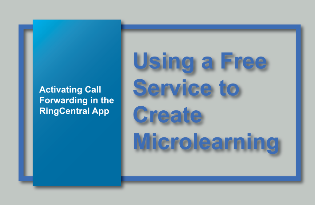 Microlearning made with a free service